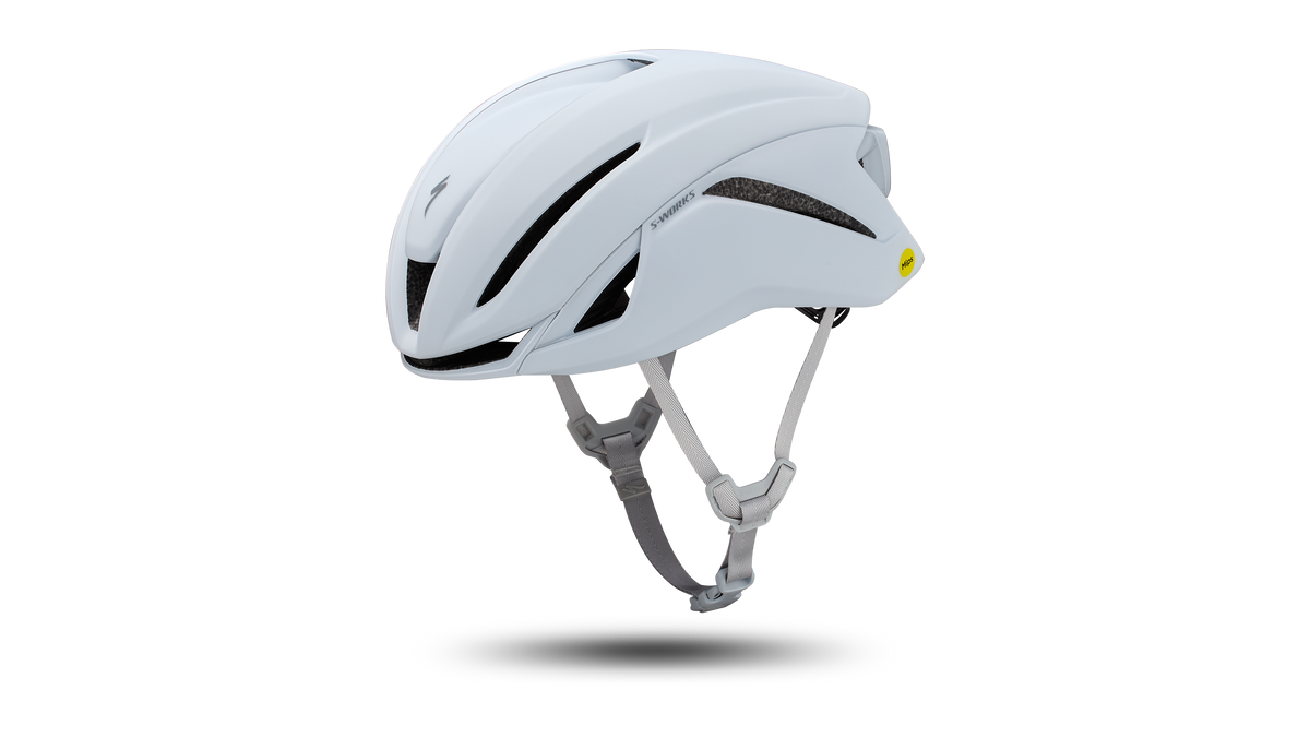 Matte White S-Works Evade 4 Helmet