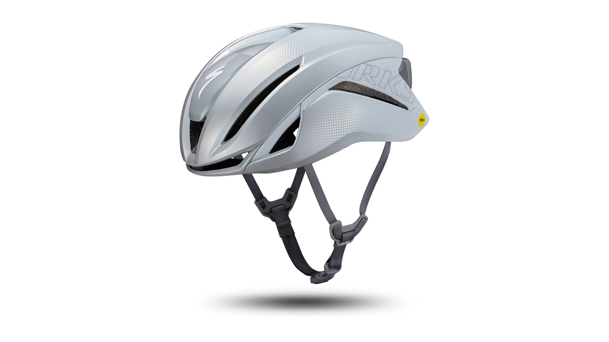 Silver/White S-Works Evade 4 Helmet