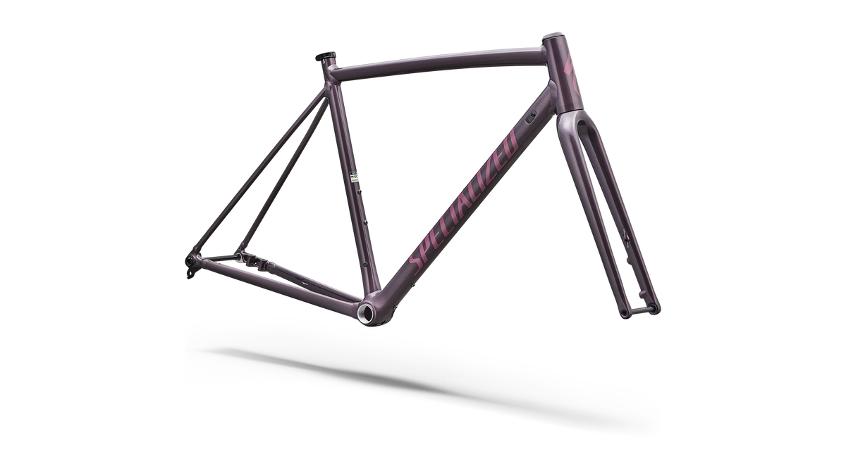 Crux DSW Frameset front end detail, Gloss Nebula Metallic