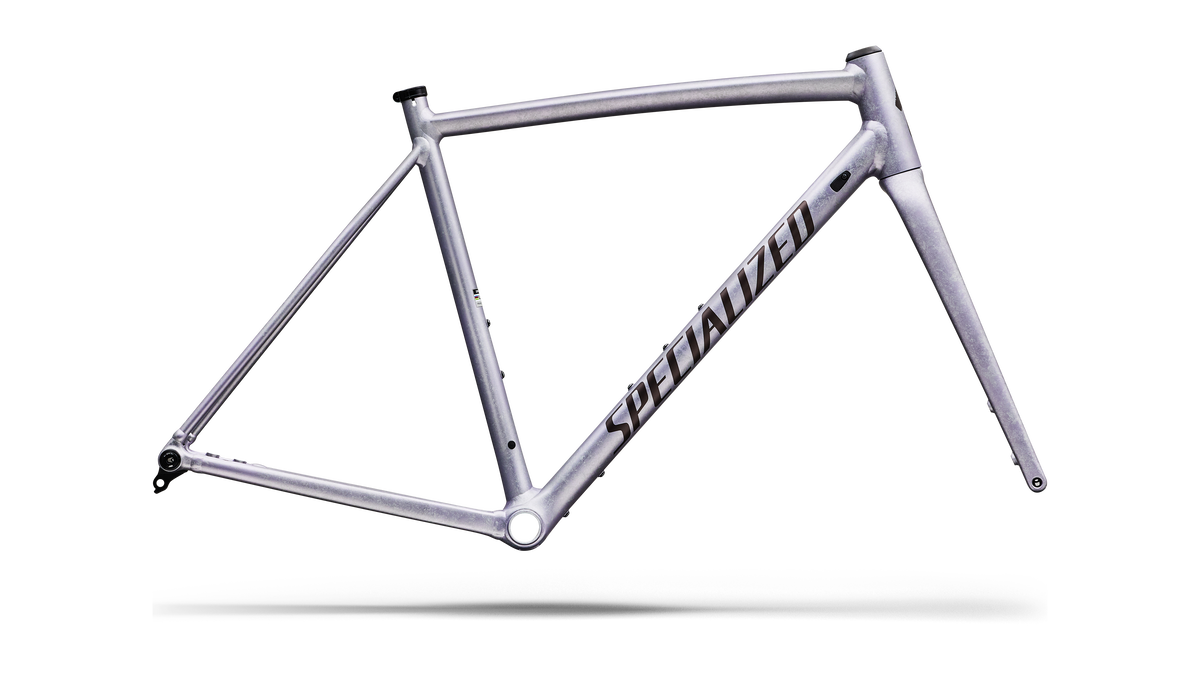 Specialized Crux DSW Frameset in Silver Dust / Warm Smoke Metallic, side profile