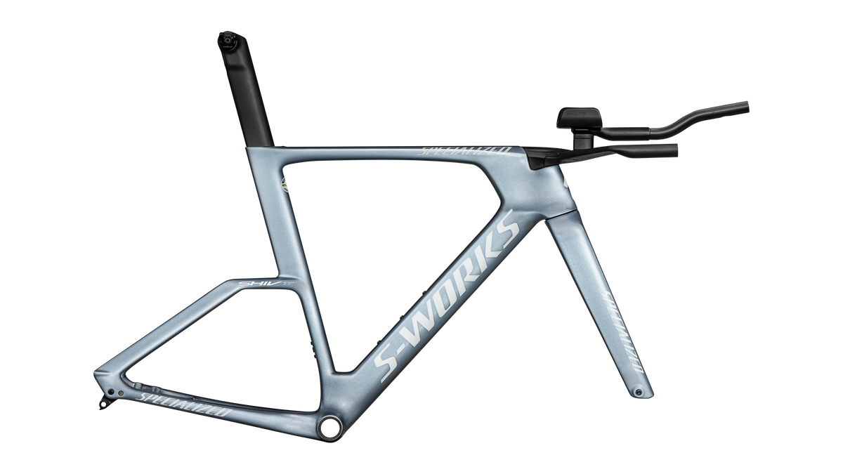 Specialized S-Works Shiv TT Disc Module - FACT 11r Carbon - Gloss Glacial Metallic / Red To Gold Pearl Edge Fade / Metallic White Silver