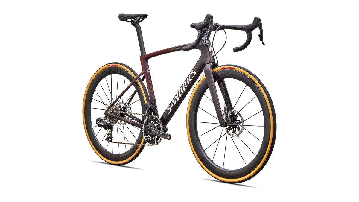 Specialized S-Works Roubaix SL8 - SRAM RED AXS - Gloss Carbon / Red Sky / Rose Shimmer