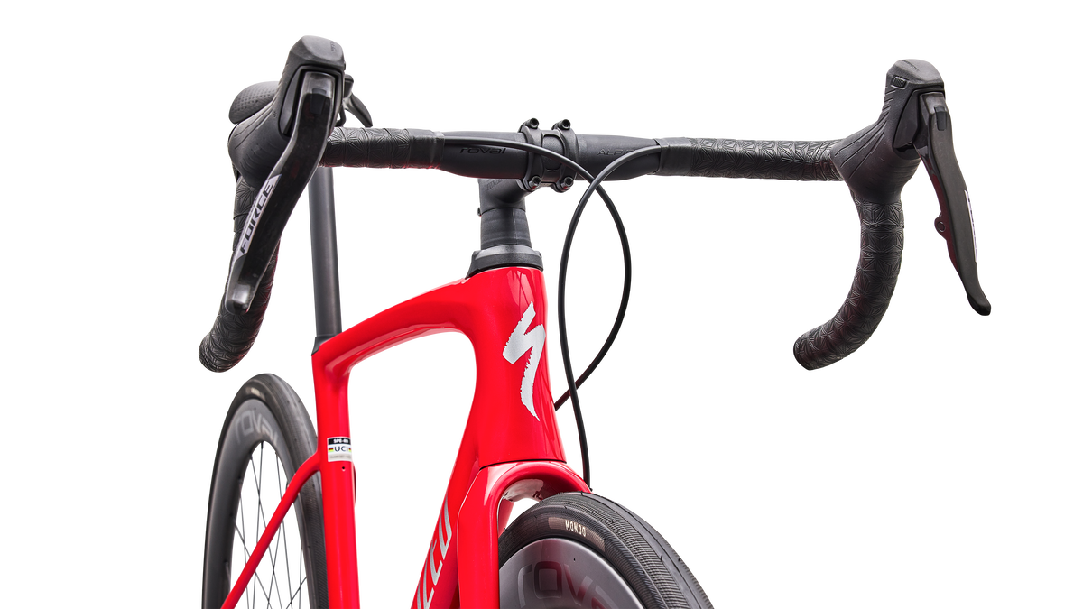 Specialized Roubaix SL8 Pro - SRAM Force AXS - Gloss Vivid Red / Silver Dust