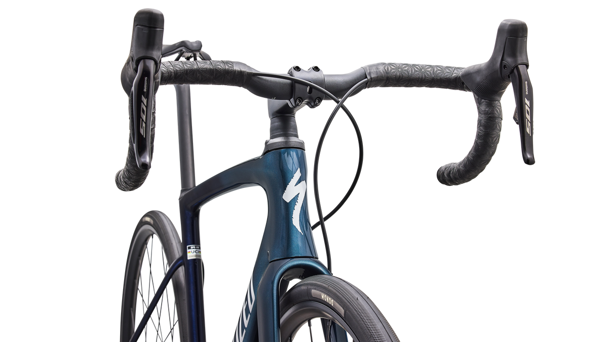 Specialized Roubaix SL8 Comp - Shimano 105 Di2 - Gloss Cast Blue Metallic / Dove Grey