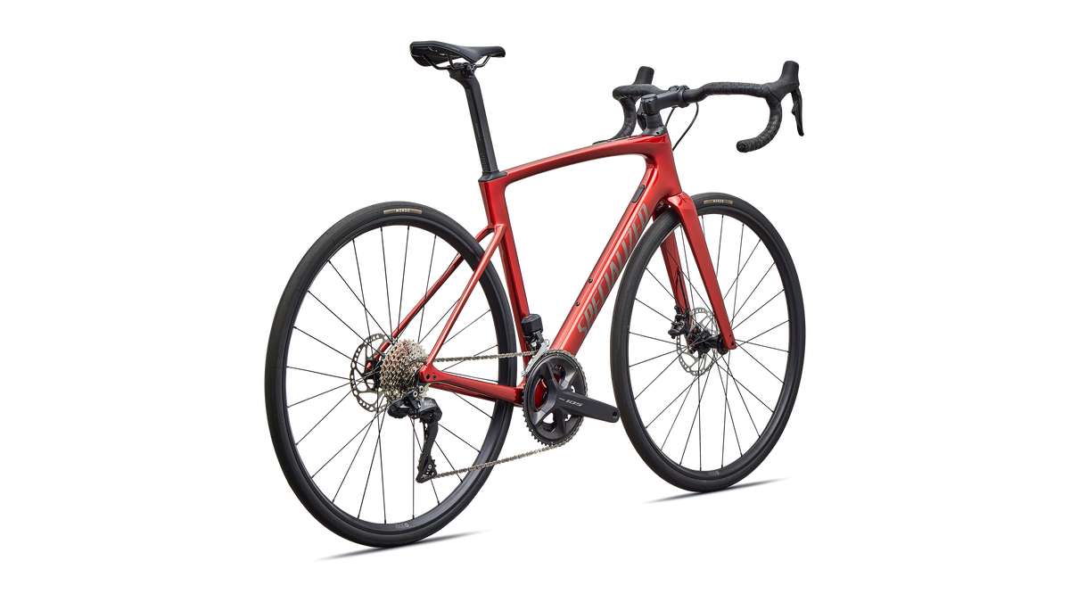 Specialized Roubaix SL8 Comp - Shimano 105 Di2 - Gloss Cayenne Metallic / Smoke Metallic