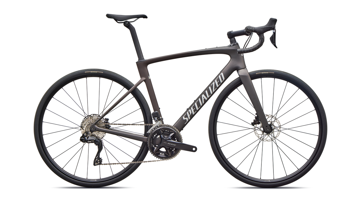Specialized Roubaix SL8 Comp - Shimano 105 Di2 - Satin Warm Smoke Metallic / Dolomite Metallic