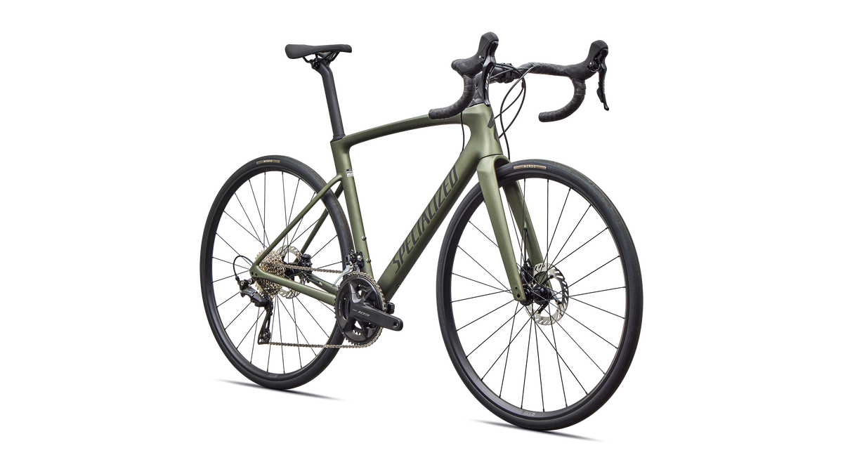 Specialized Roubaix SL8 Sport - Shimano 105 - Satin Bottle Green / Obsidian Metallic