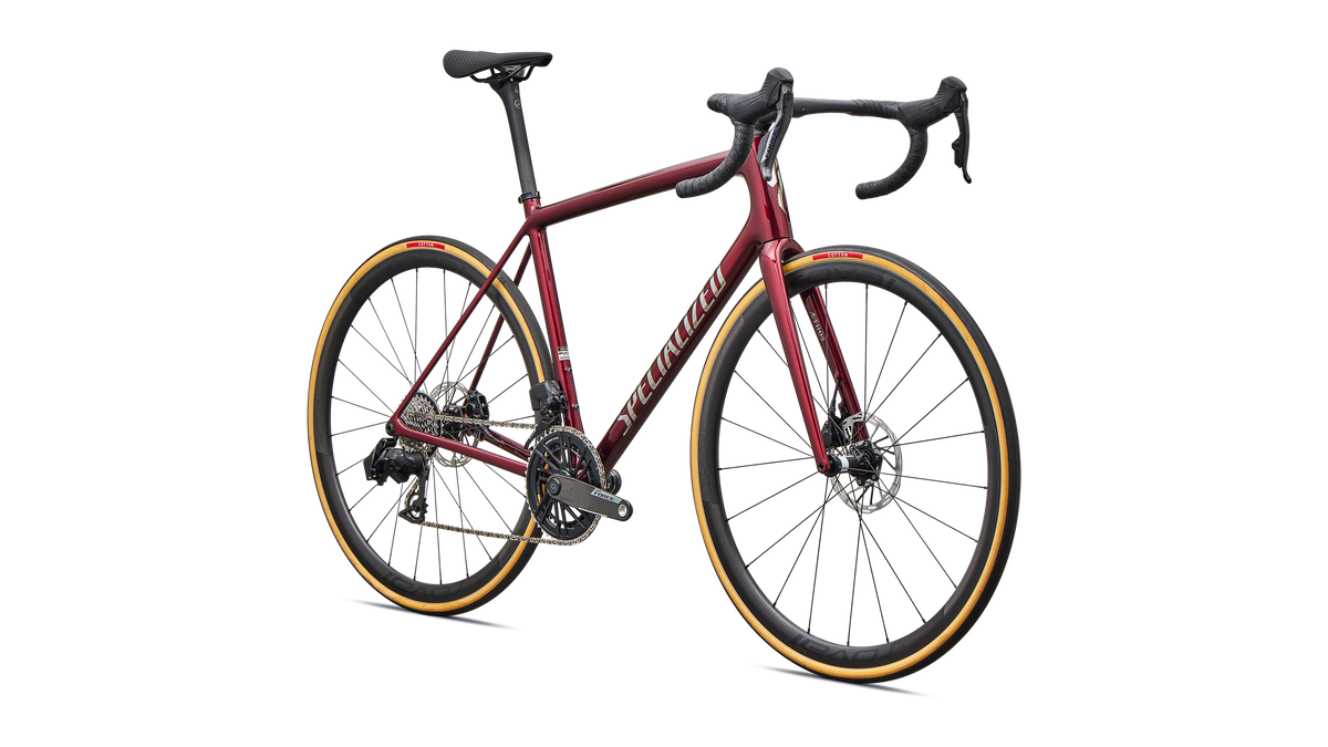 Specialized Aethos 2 Pro - SRAM Force AXS - Red Sky / Chrome