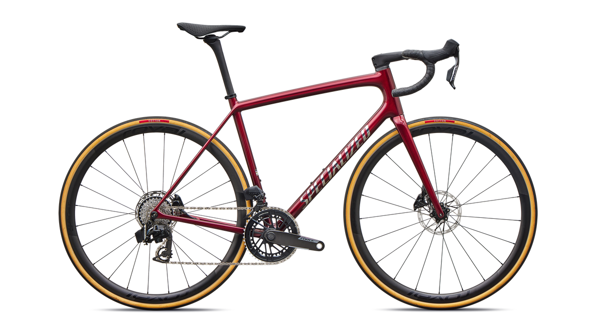 Specialized Aethos 2 Pro - SRAM Force AXS - Red Sky / Chrome