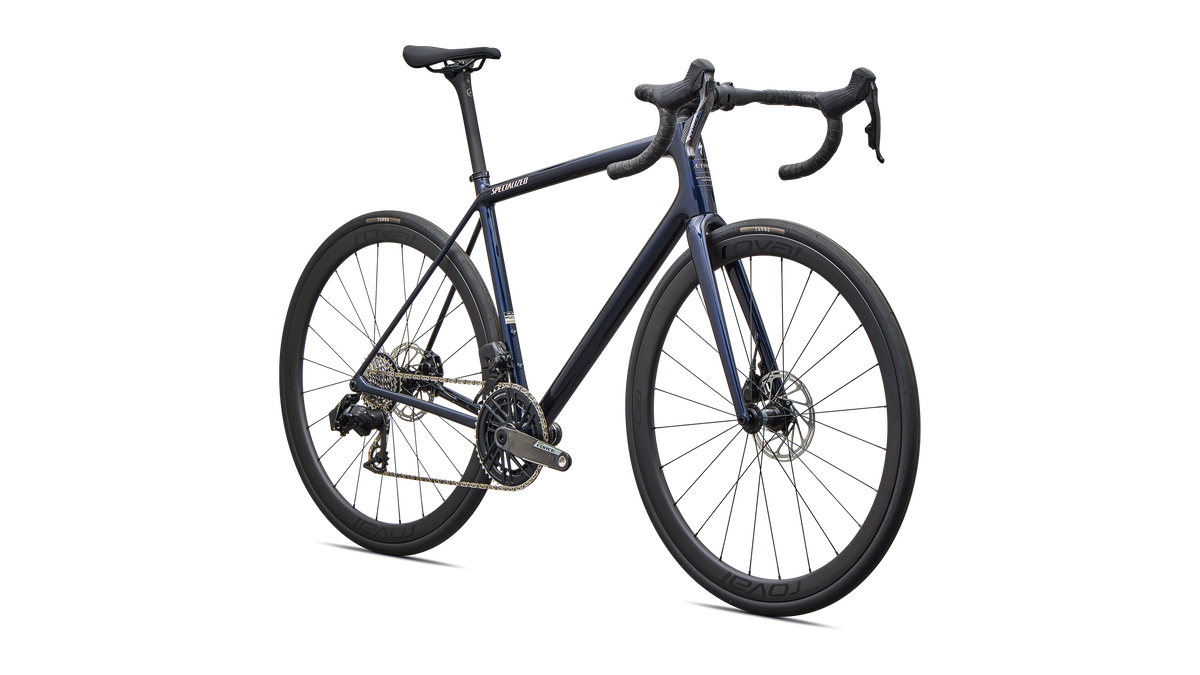 Specialized Aethos 2 Expert - SRAM Force AXS - Deep Marine Metallic / Rose Shimmer